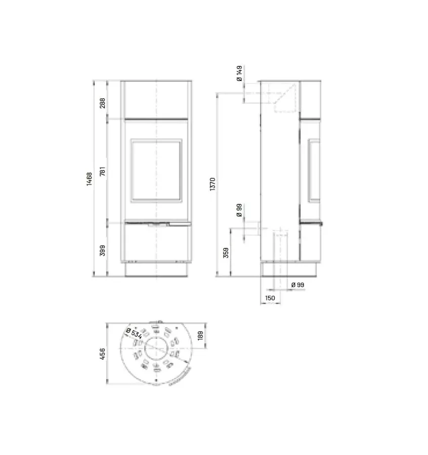 Thorma - piecyk na drewno Atika stalowy 7,5 kW