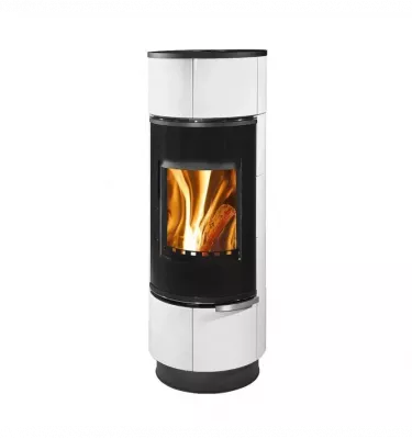 Thorma - piecyk na drewno Atika Plus kafel biały 7,5 kW