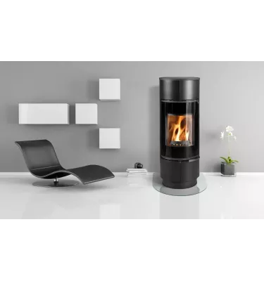 Thorma - piecyk na drewno Atika Plus kafel biały 7,5 kW