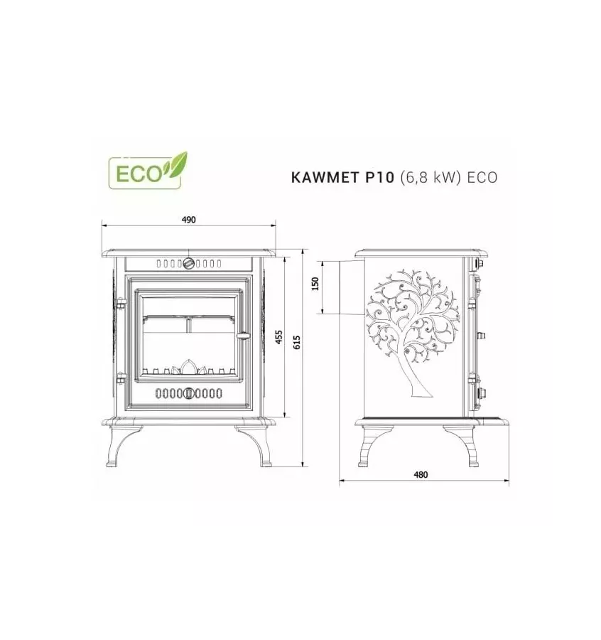 Kawmet - fireplace stove P10
