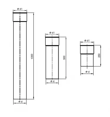 Kominflex - stainless steel pipe