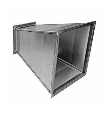 Xplo ventilace - symetrická a asymetrická obdélníková redukce