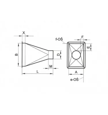 Xplo Ventilation - symmetrical diffuser
