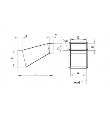 Xplo Ventilace - asymetrický offset