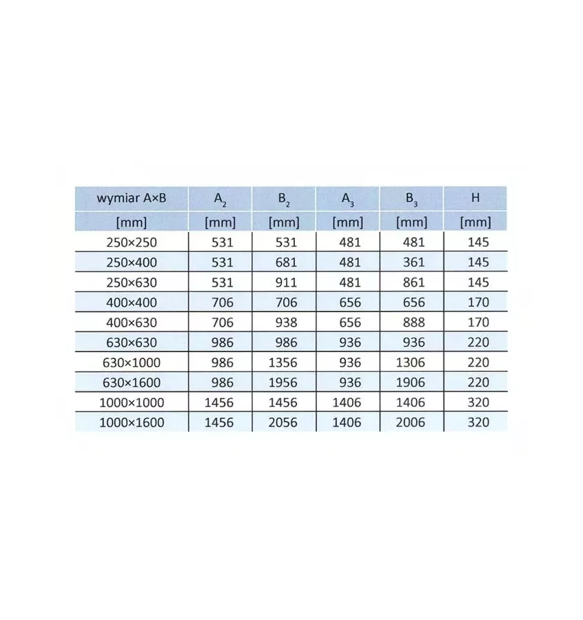 Xplo Ventilation - rectangular roof base type AI and A II
