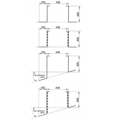 Xplo Ventilation - rectangular damping roof plinth