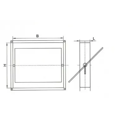 Xplo Ventilation - single plane rectangular damper