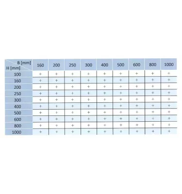 Xplo Ventilation - single plane rectangular damper