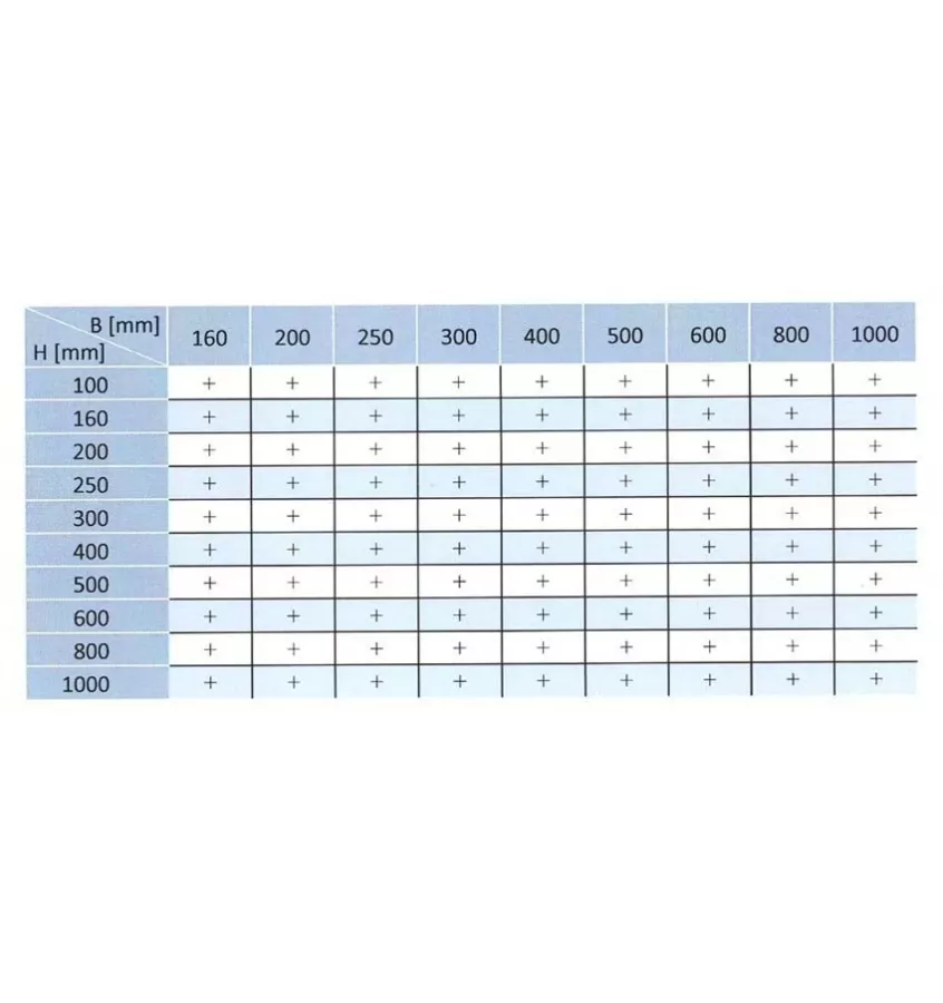 Xplo Ventilation - jednokřídlý obdélníkový tlumič