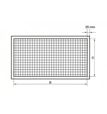 Xplo Ventilace - síťovina na rámu