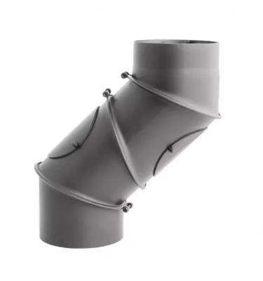 Darco - system of connections to fireplaces and solid fuel boilers SPK - UNI ° black adjustable bend, 4 segments