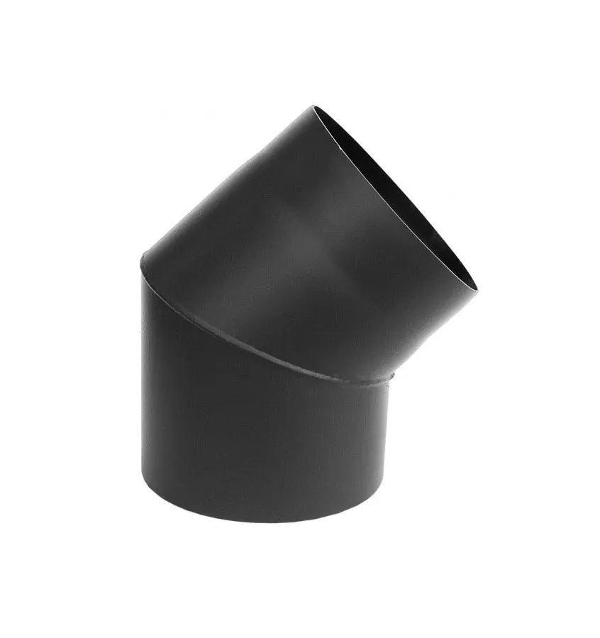 Darco - system przyłączy do kominków i kotłów na paliwa stałe SPK - kolano stałe 45°