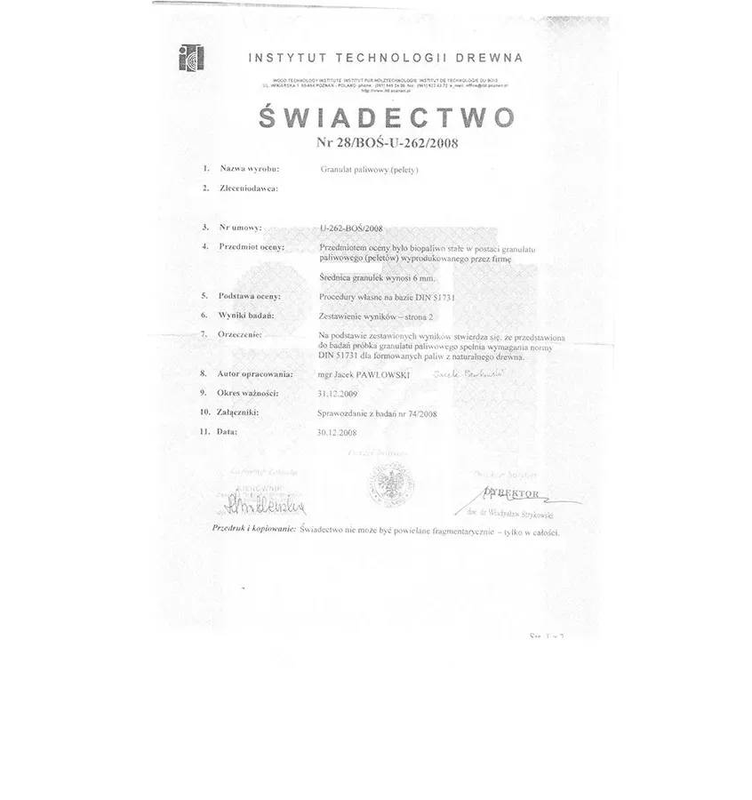 Xplo Opał - Dubové pelety