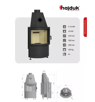 Hajduk - convection fireplace insert Prisma KR