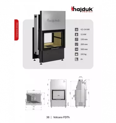 Hajduk - Volcano FDTh convection fireplace insert