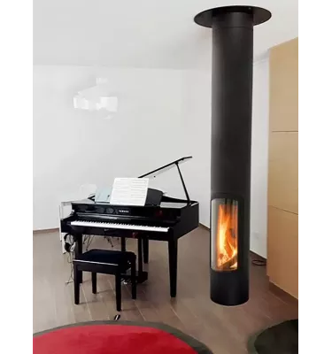 Focus - centrální plynový krb SLIMFOCUS na podstavci