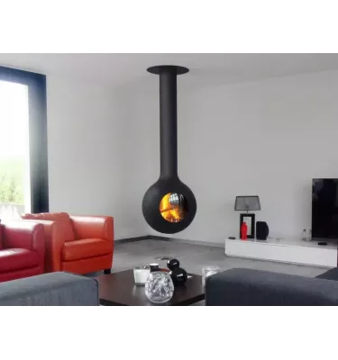 Focus - centrální krb BATHYSCAFOCUS s prosklením