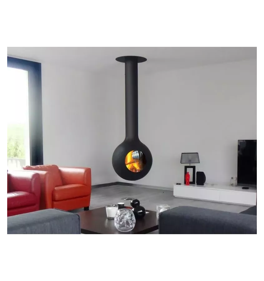 Focus - centrální krb BATHYSCAFOCUS s prosklením