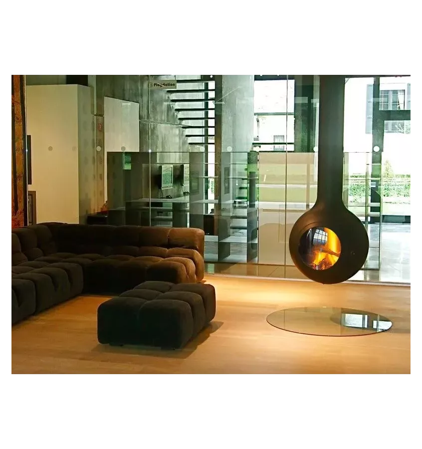 Focus - centrální krb BATHYSCAFOCUS s prosklením