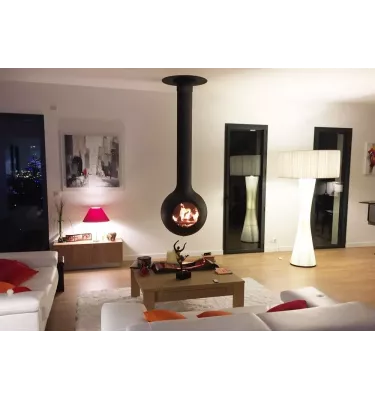 Focus - centrální krb BATHYSCAFOCUS s prosklením