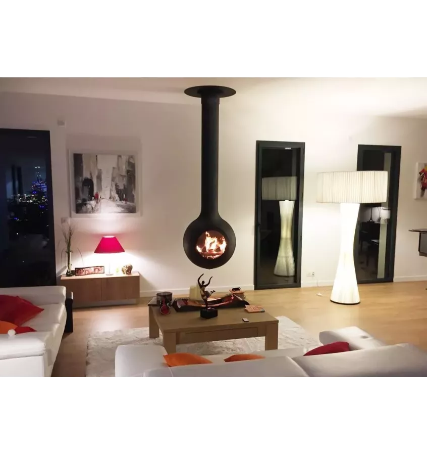 Focus - centrální krb BATHYSCAFOCUS s prosklením