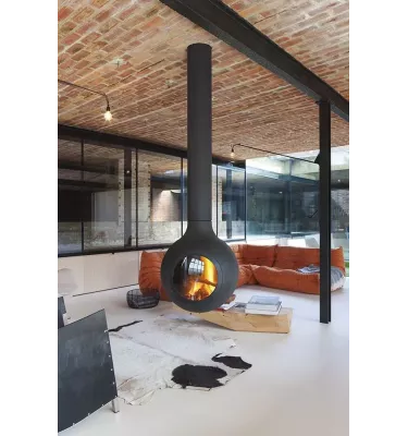 Focus - centrální krb BATHYSCAFOCUS s prosklením