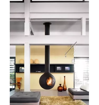 Focus - centrální krb BATHYSCAFOCUS s prosklením