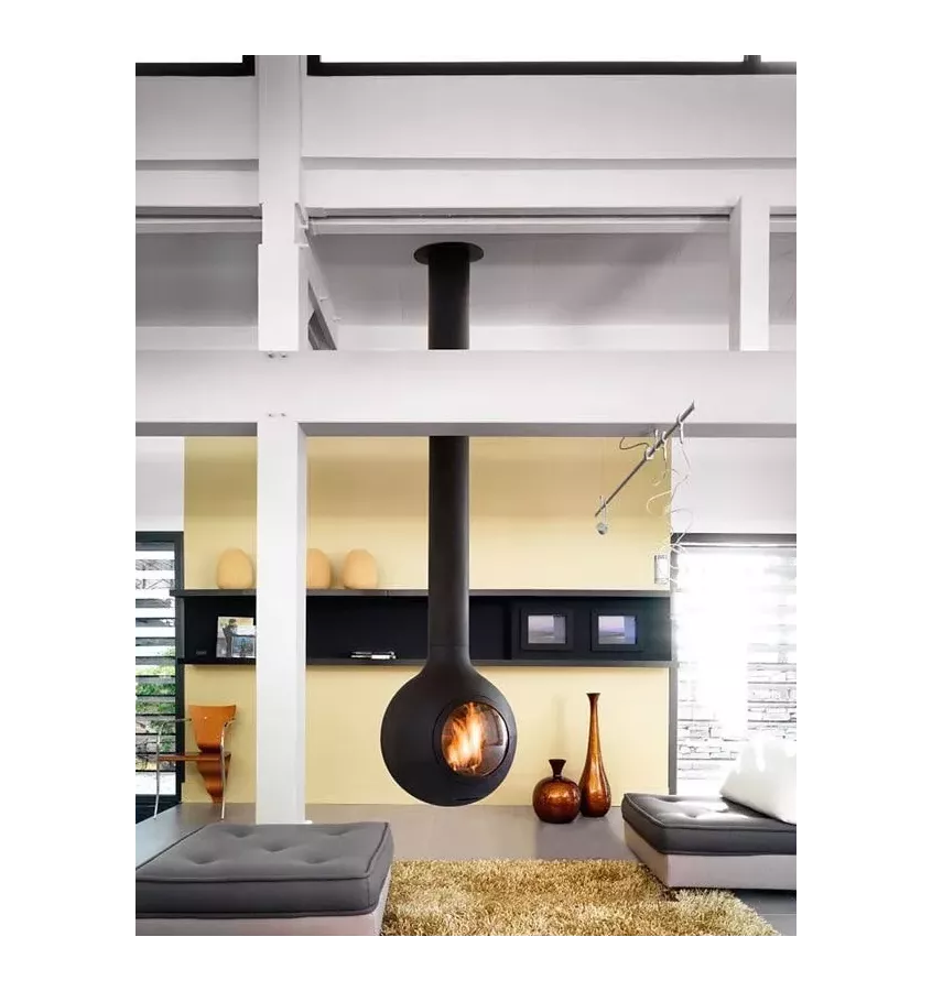 Focus - centrální krb BATHYSCAFOCUS s prosklením