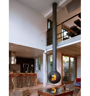 Focus - centrální krb BATHYSCAFOCUS s prosklením