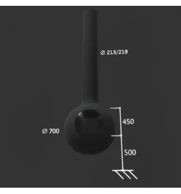 Focus - centrální krb BATHYSCAFOCUS s prosklením