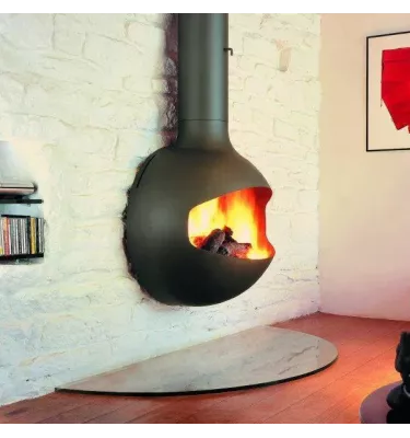 Focus - EMIFOCUS wood fireplace, exhaust outlet upwards