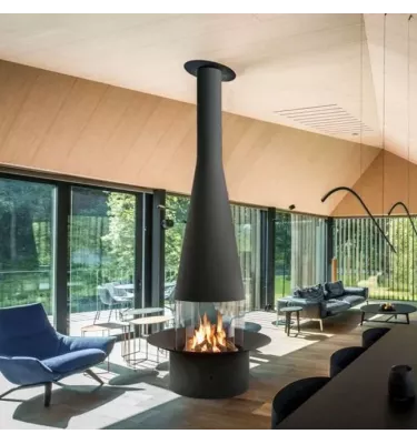 Focus - central wood fireplace FILIOFOCUS
