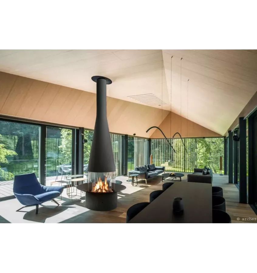 Focus - central wood fireplace FILIOFOCUS