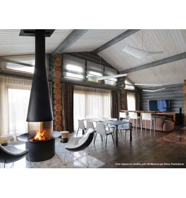 Focus - central wood fireplace FILIOFOCUS