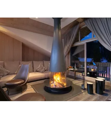 Focus - central wood fireplace FILIOFOCUS