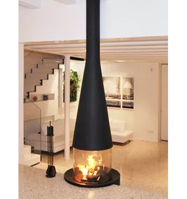 Focus - central wood fireplace FILIOFOCUS