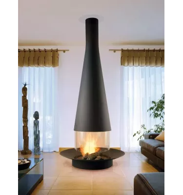 Focus - central wood fireplace FILIOFOCUS