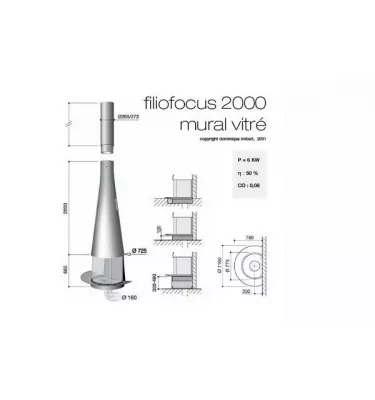 Focus - central wood fireplace FILIOFOCUS