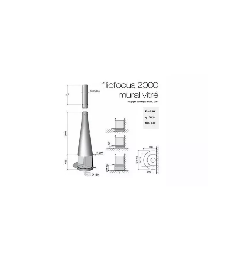 Focus - central wood fireplace FILIOFOCUS