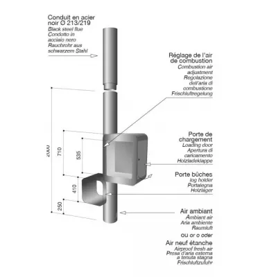Focus - GRAPPUS wood fireplace