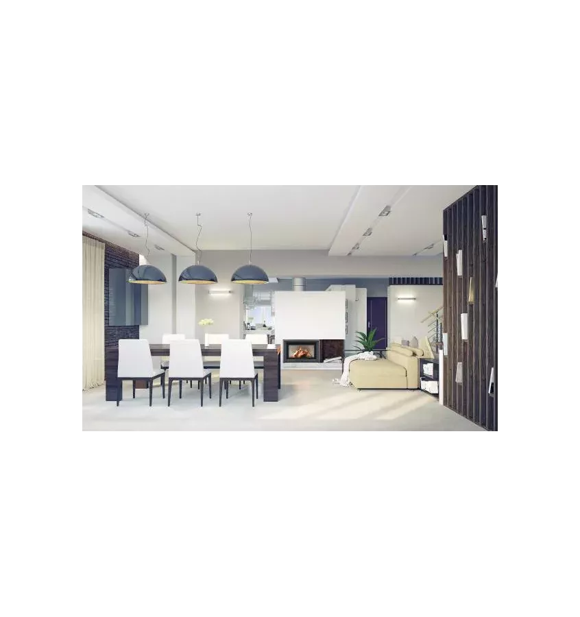 BeF - fireplace insert with a water jacket Aquatic WH V 70