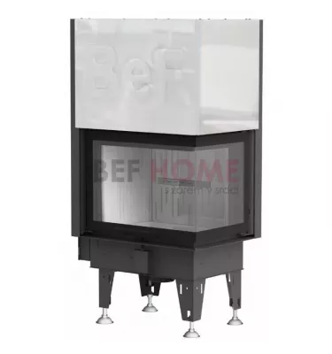 BeF - fireplace insert with a water jacket BeF Aquatic WH V 80 CP
