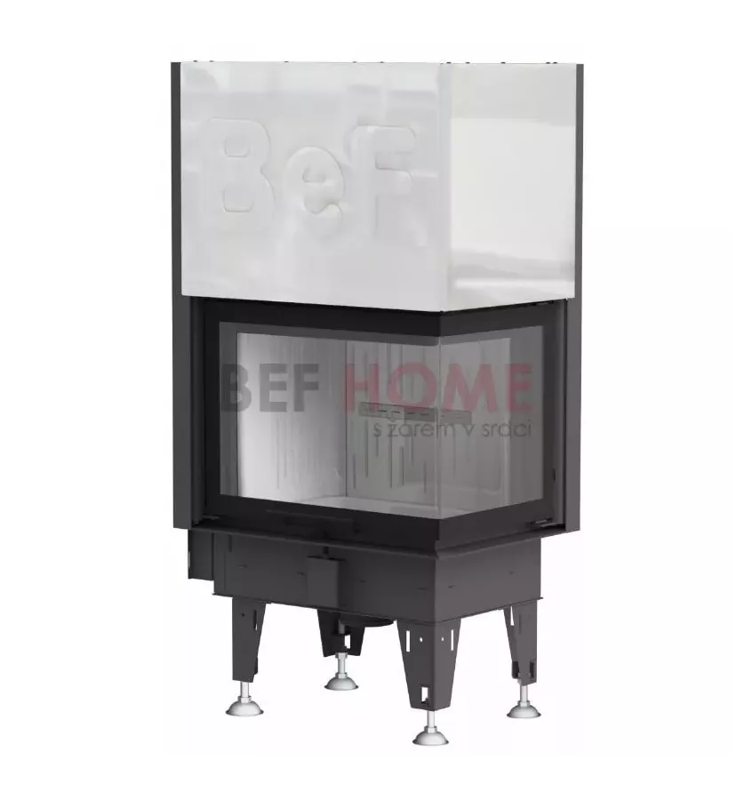 BeF - fireplace insert with a water jacket BeF Aquatic WH V 80 CP