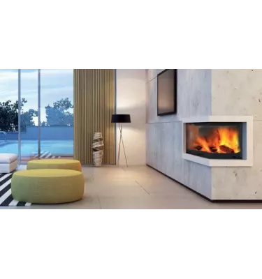 BeF - fireplace insert with a water jacket BeF Aquatic WH V 80 CP