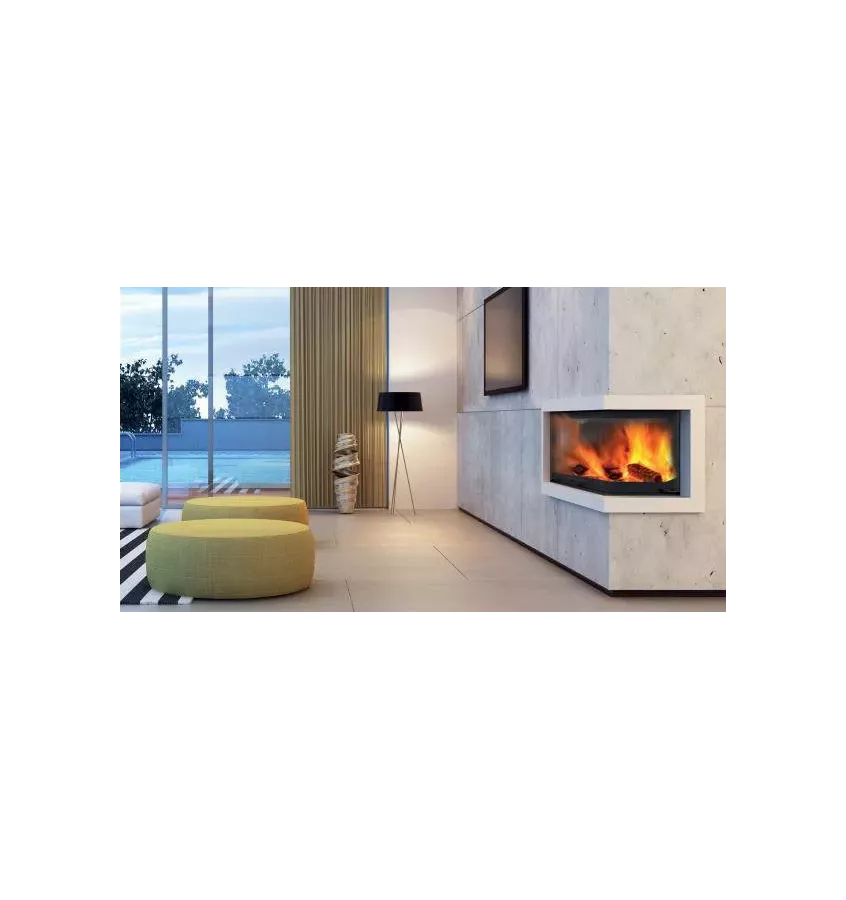 BeF - fireplace insert with a water jacket BeF Aquatic WH V 80 CP