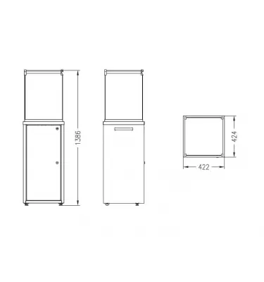Spartherm - Freestanding bio fireplace Fuora Q