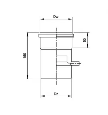 Prodmax - acid-resistant single-wall chimney system - condenser pipe