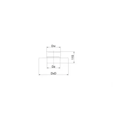 Prodmax - acid-resistant single-wall chimney system - transition support