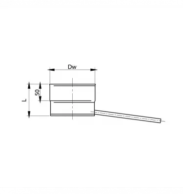 Prodmax - heat-resistant single-wall chimney system - condenser with side outlet