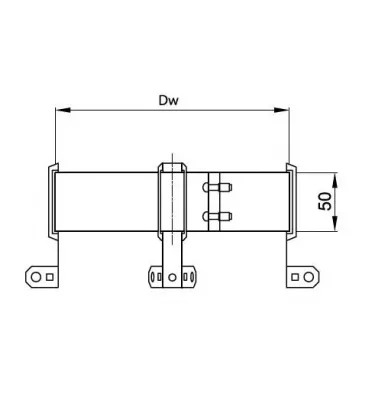 Prodmax - double-walled, heat-resistant, chimney system - extraction clamp